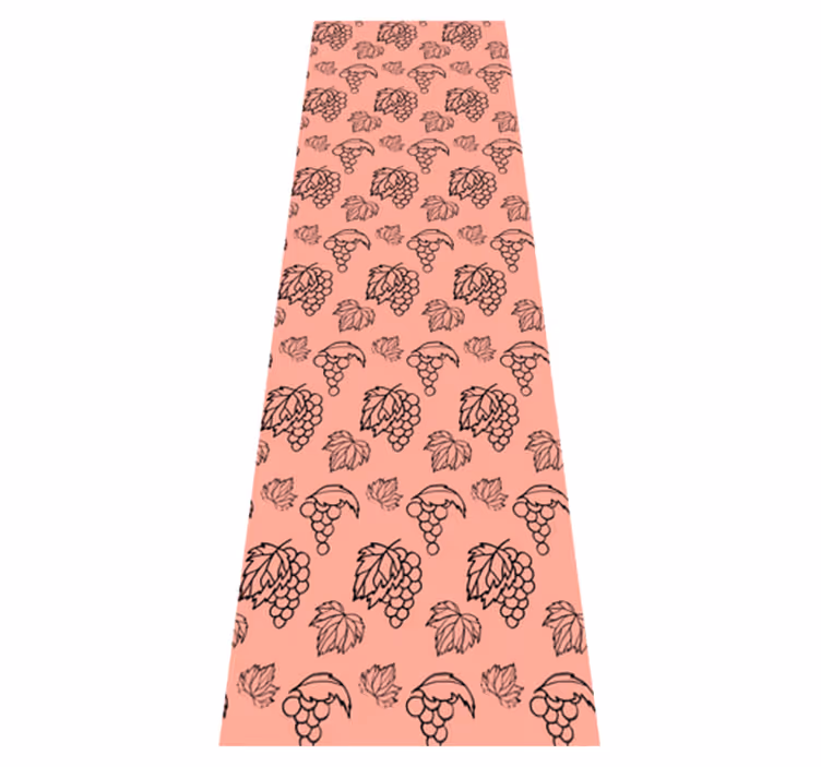 Tapete vinílico quarto design uvas rosas africano - TenStickers