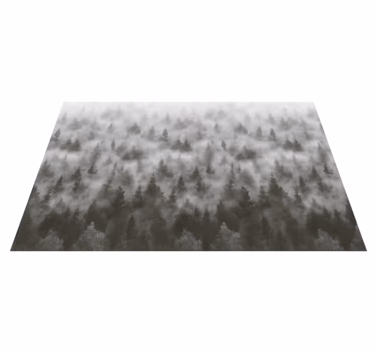 Tapete vinílico quarto montanha nebulosa 3d - TenStickers