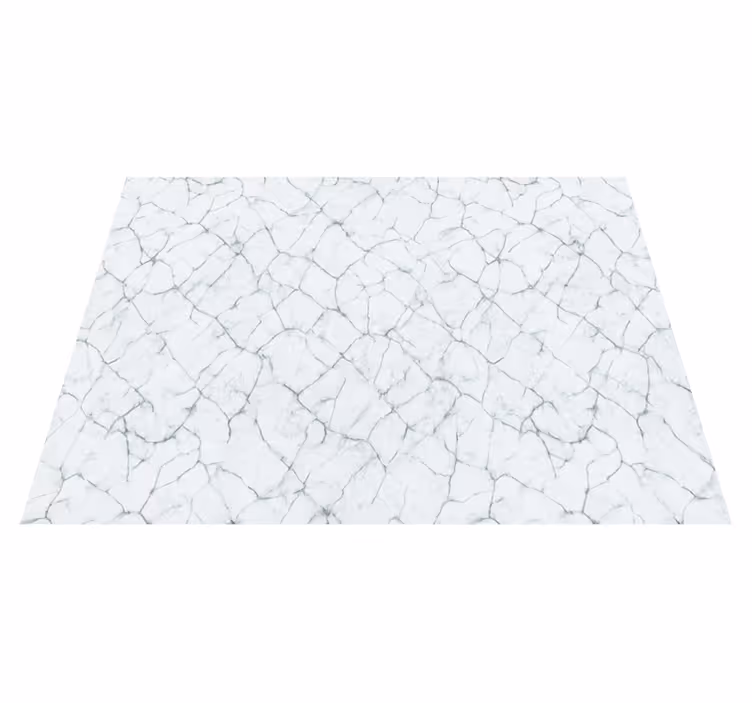 Tapete vinílico quarto mármore branco rachado - TenStickers