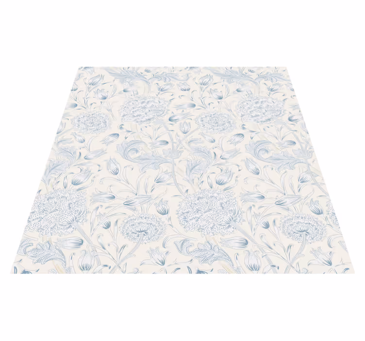 Tapete vinílico quarto padrão floral para guarda-roupa - TenStickers