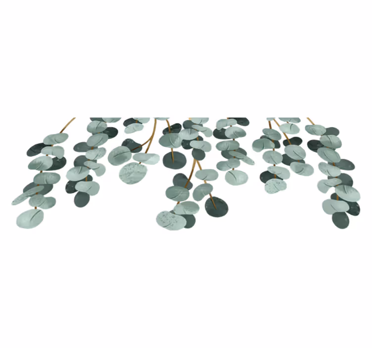 Tapete vinílico quarto plantas pendentes - TenStickers