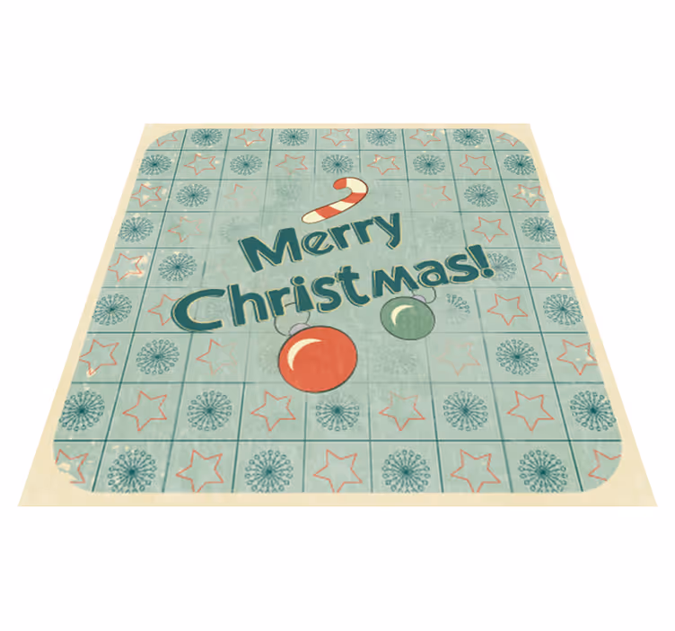 Tapete vinílico quarto placa feliz natal - TenStickers