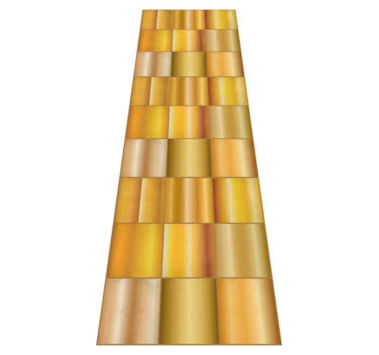Tapete vinílico para escritório blocos amarelo ouro - TenStickers