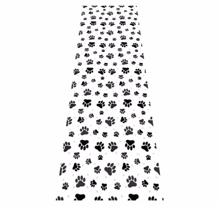 Tapete vinílico quarto com padrão de patas de animal - TenStickers