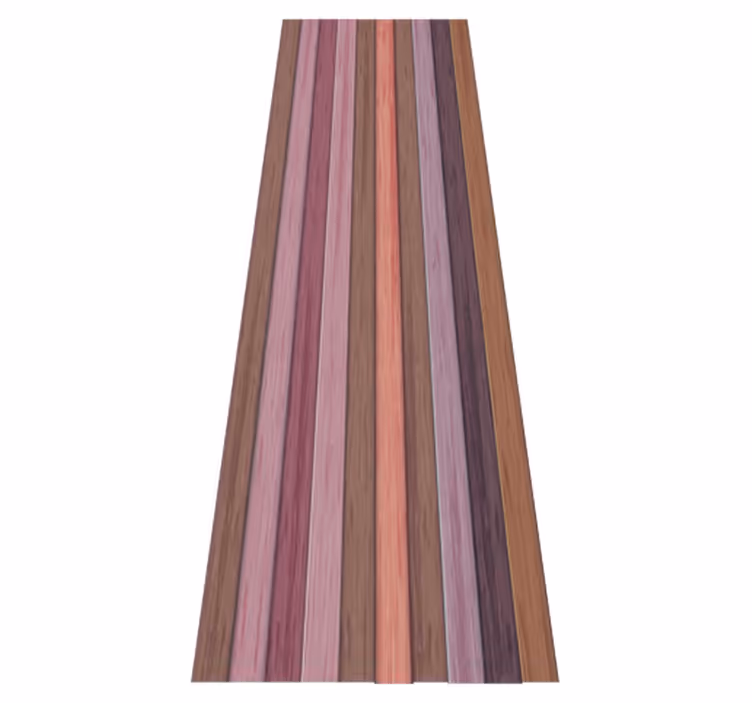 Tapete vinílico quarto textura madeira cinza e rosa - TenStickers