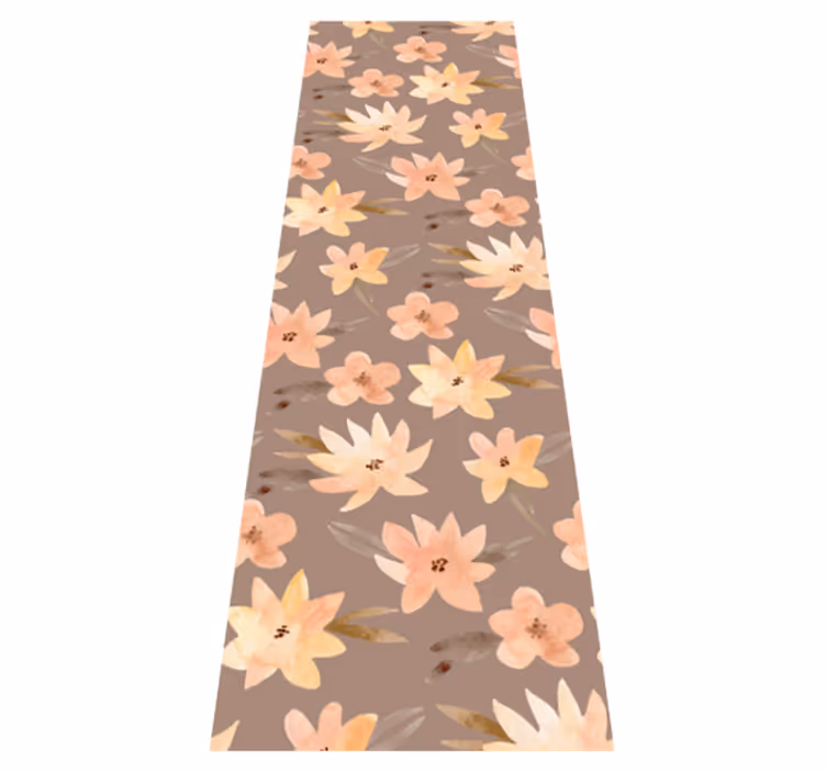Tapete vinílico quarto flores aquarella em cores pastel - TenStickers