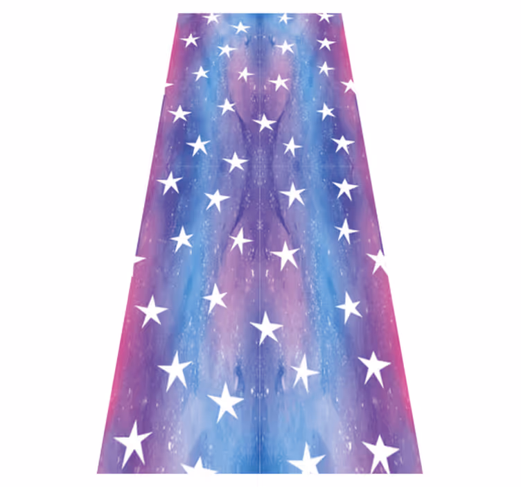 Tapete vinílico quarto textura cosmos roxo com estrelas - TenStickers