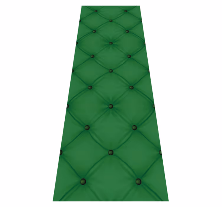 Tapete vinílico quarto padrão diamante veludo verde - TenStickers