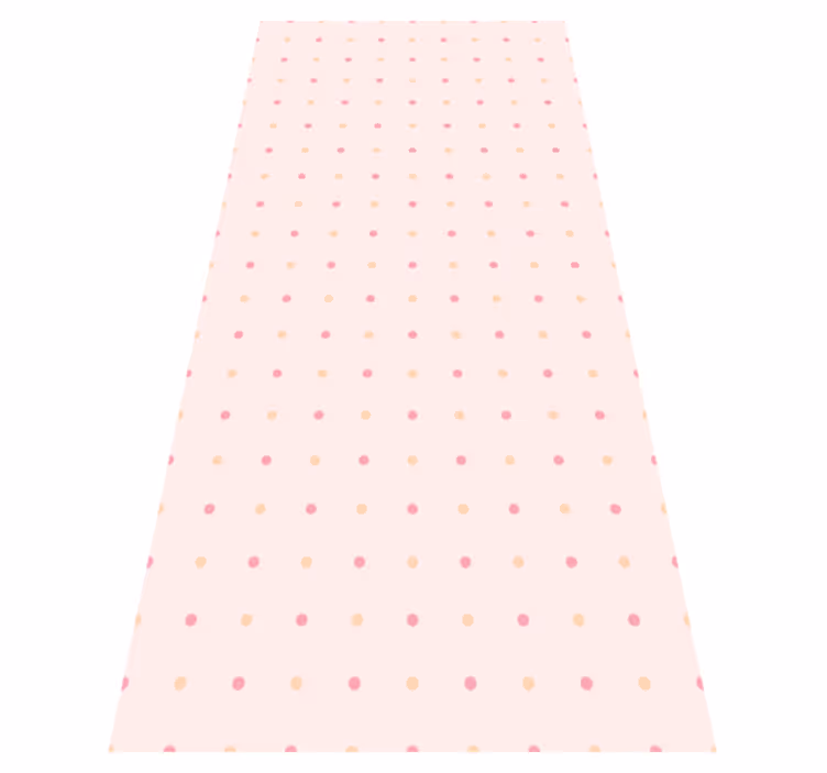 Tapete vinílico quarto bolinhas rosa claro - TenStickers