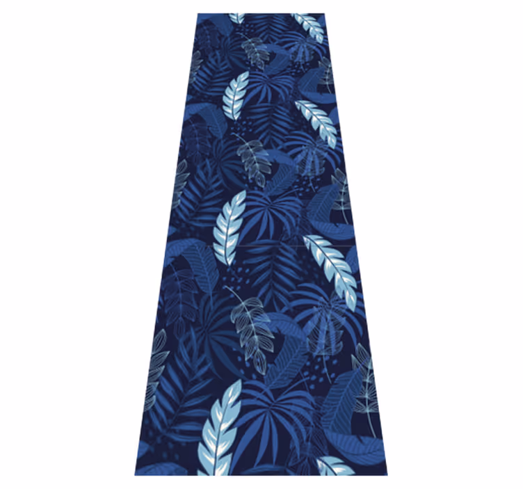 Tapete vinílico quarto maranta azul e pantera - TenStickers