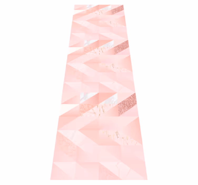 Tapete vinílico quarto fundo geométrico rosa feminino - TenStickers