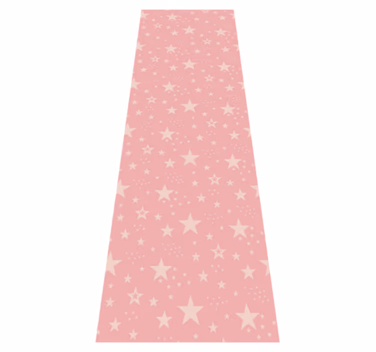 Tapete vinílico quarto estrelas rosa claro sobre rosa escuro - TenStickers