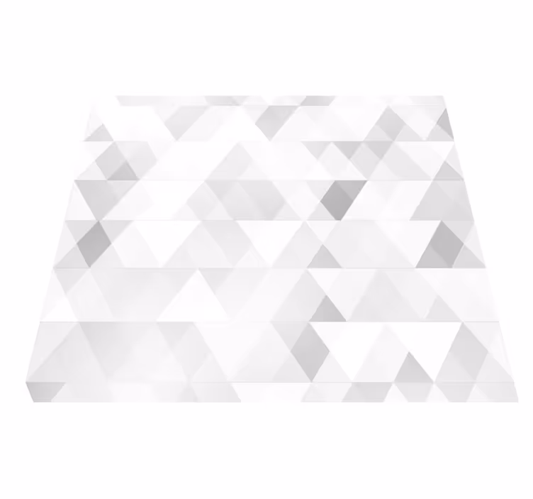 Tapete vinílico quarto triângulos cinzas geométricos - TenStickers