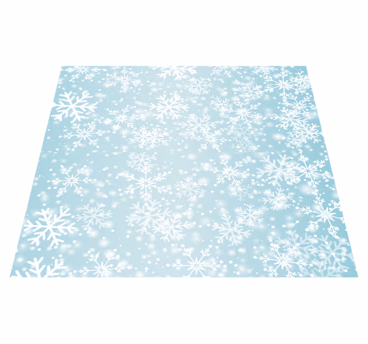 Tapete vinílico quarto neve caindo - TenStickers