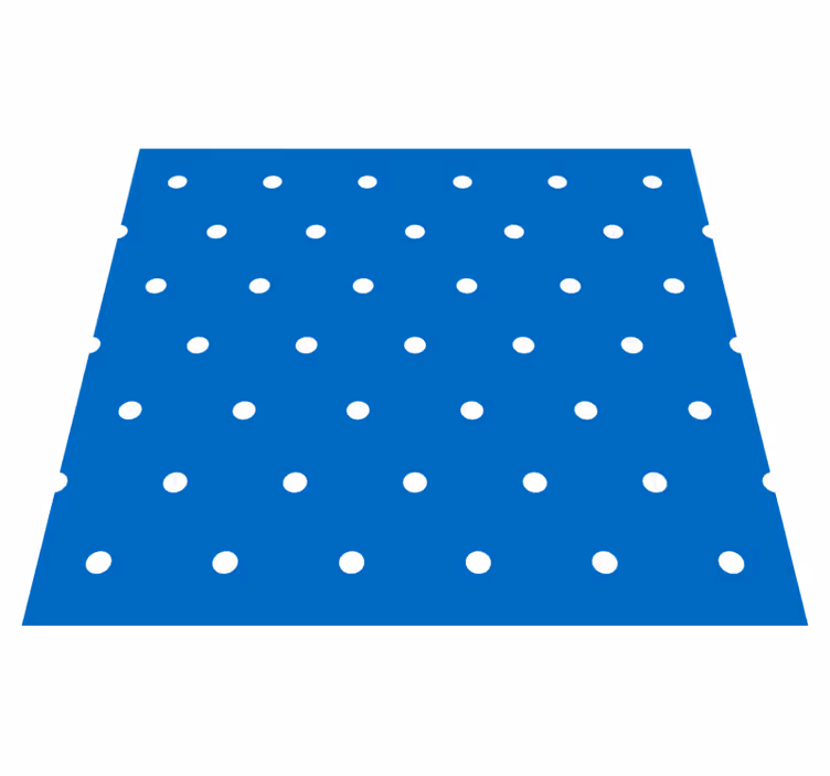 Tapete vinílico quarto com bolinhas regulares azuis - TenStickers