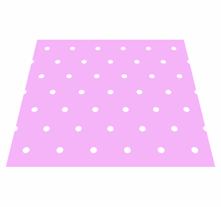 Tapete vinílico quarto com bolinhas regulares rosa - TenStickers