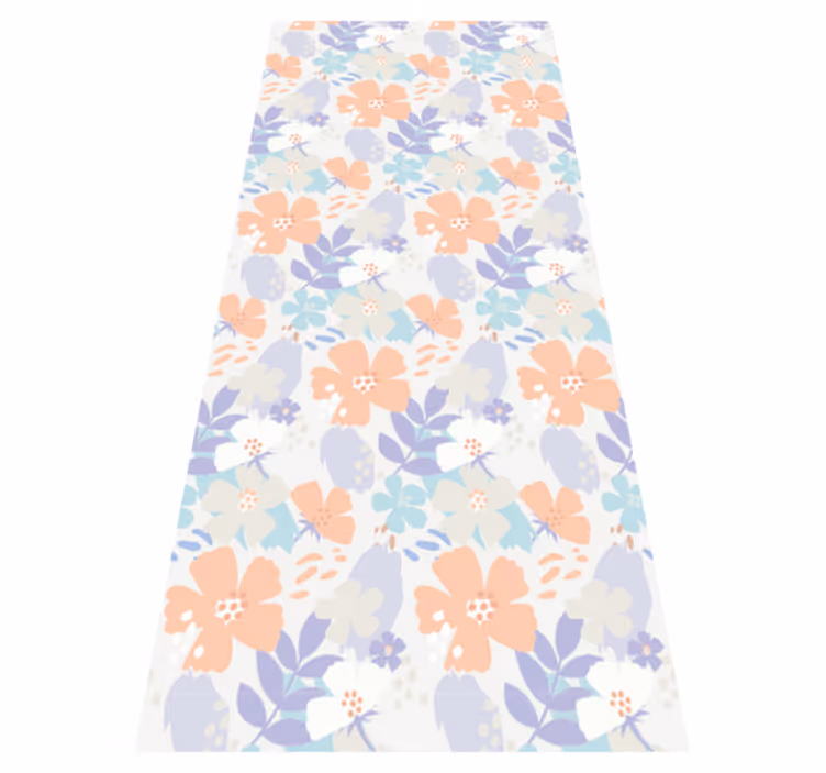 Tapete vinílico quarto flores originais nórdicas - TenStickers