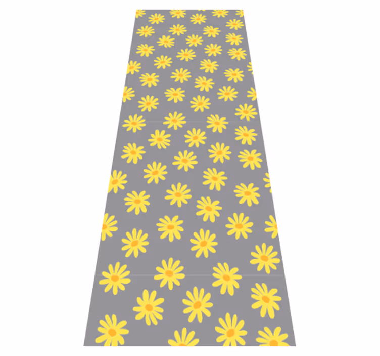 Tapete vinílico quarto amarelo calêndula - TenStickers