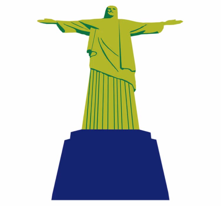 Tapete vinílico quarto cristo redentor - TenStickers