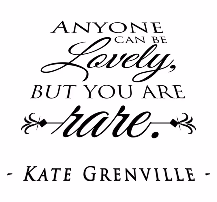 Tapete vinílico quarto citação de kate grenville - TenStickers