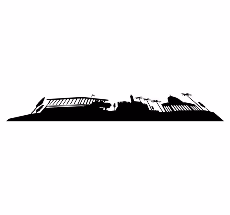 Tapete vinílico quarto paisagem de jerusalém - TenStickers