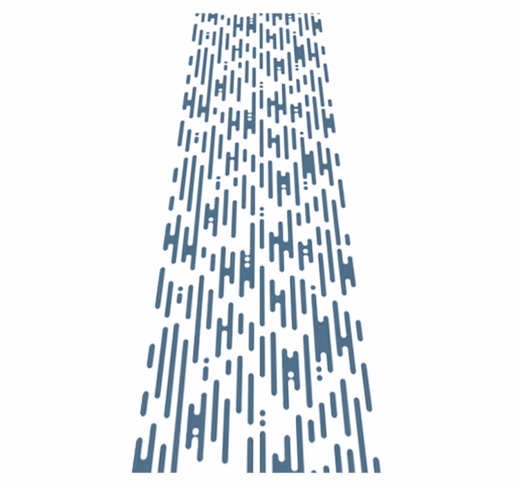 Tapete vinílico nórdico padrão japandi azul irregular - TenStickers