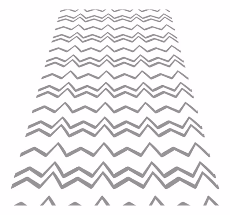 Tapete vinílico nórdico com padrão zig zag cinza irregular - TenStickers