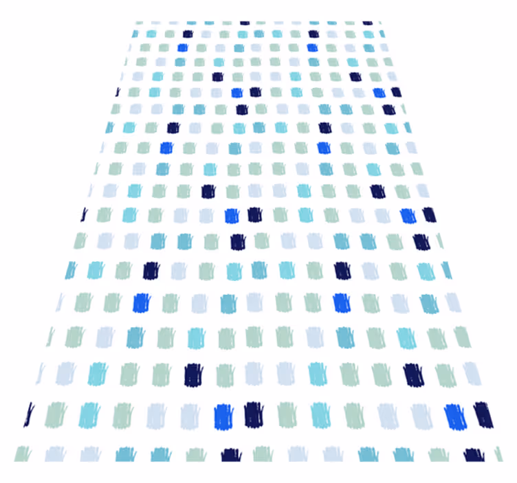 Tapete vinílico nórdico em pinceladas de azul - TenStickers