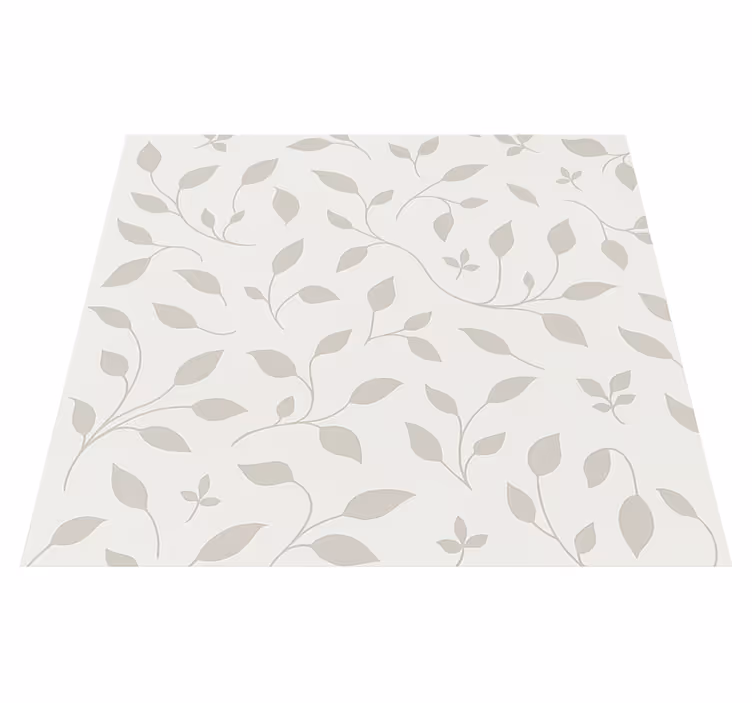Tapete vinílico nórdico com padrão floral calmante - TenStickers