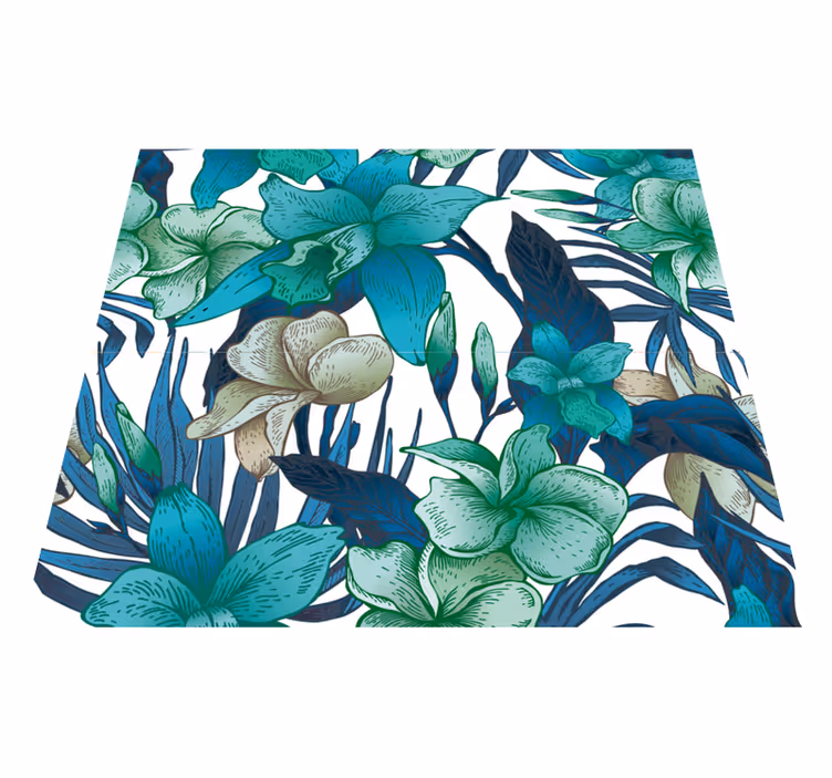 Tapete vinílico natureza papel de parede tropical com folhas - TenStickers
