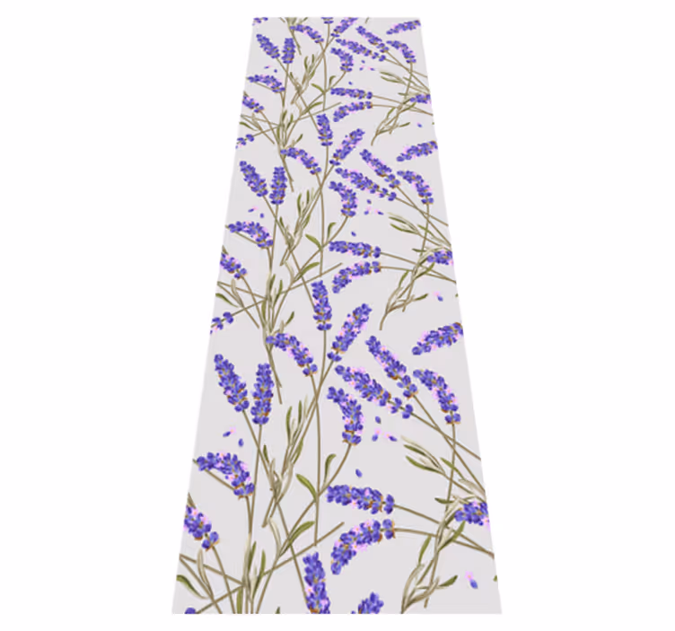 Tapete vinílico natureza padrão lavanda provençal - TenStickers