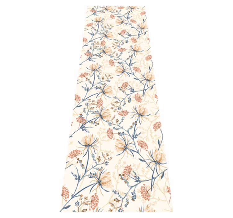 Tapete vinílico natureza estampa floral vintage - TenStickers