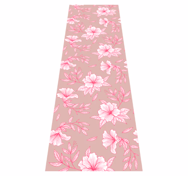 Tapete vinílico natureza lótus rosa neon - TenStickers