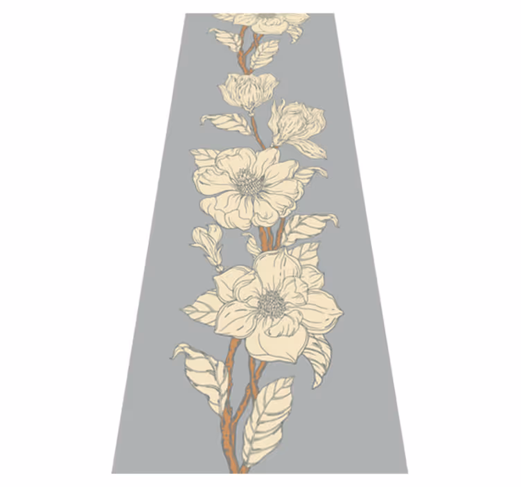 Tapete vinílico natureza estilo nova nostalgia magnólia - TenStickers