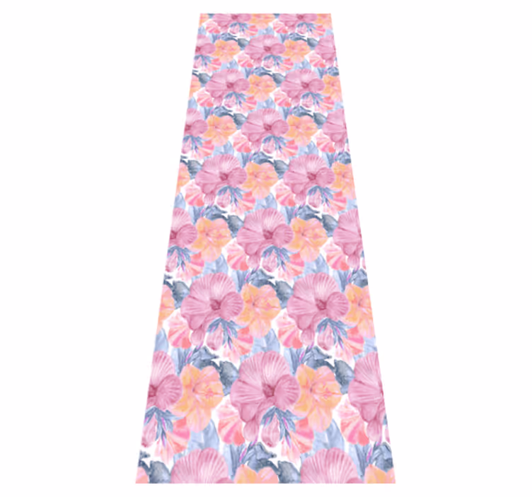 Tapete vinílico natureza malva em aquarela - TenStickers