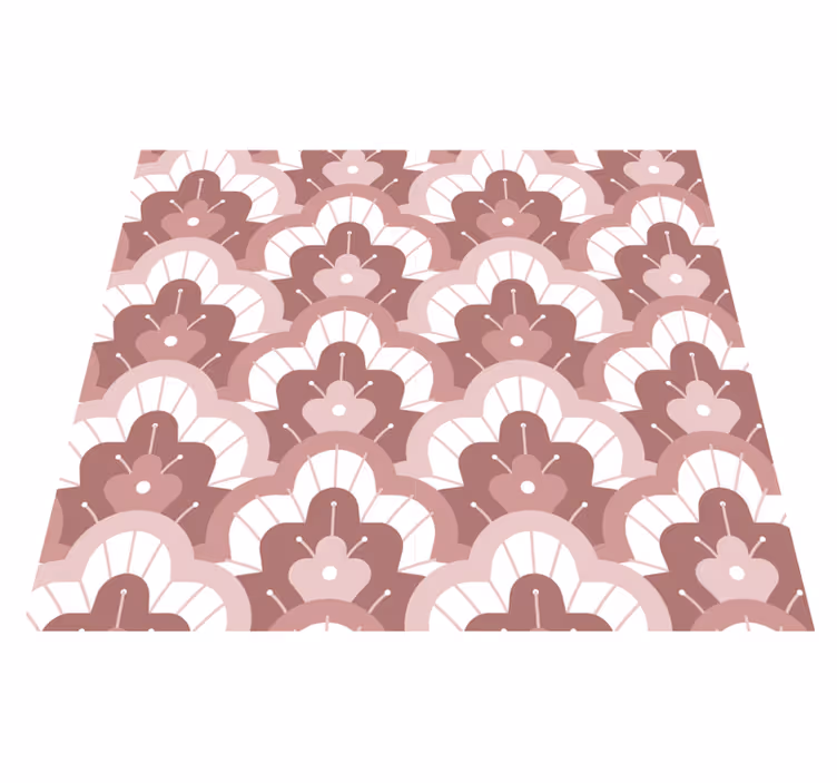 Tapete vinílico vintage papel de parede rosa - TenStickers