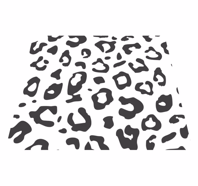 Tapete vinílico de animais leopardinho negro - TenStickers