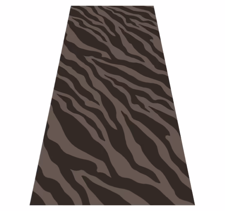 Tapete vinílico de animais com padrão zebra escura - TenStickers