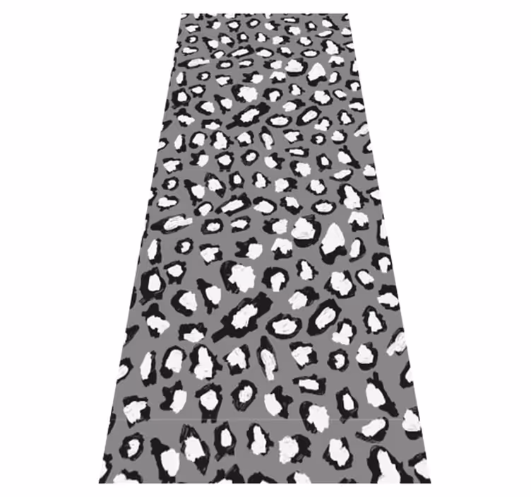 Tapete vinílico de animais estampa leopardo cinza e branco - TenStickers