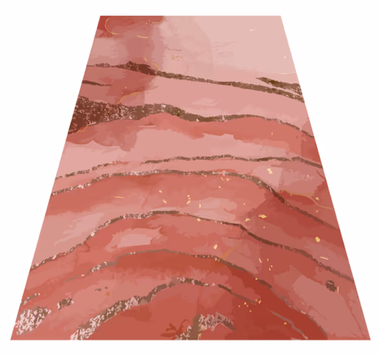 Tapete vinílico moderno em aquarela rosa cintilante - TenStickers