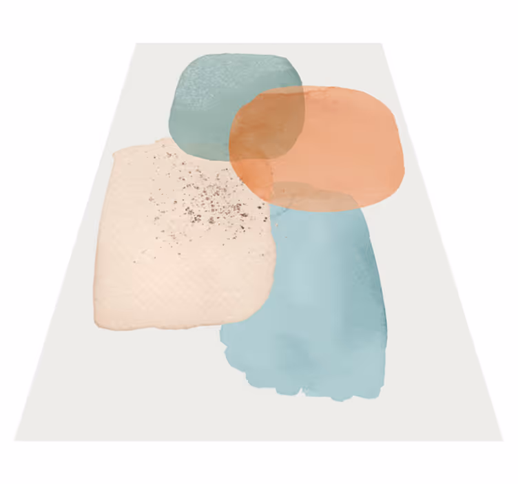 Tapete vinílico moderno design minimalista em cores terrosas - TenStickers
