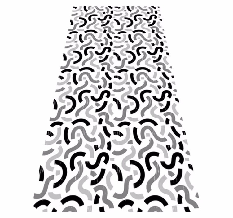 Tapete vinílico texturas padrões em preto e branco - TenStickers