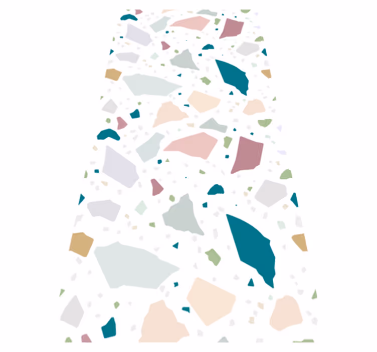 Tapete vinílico texturas padrão terrazzo mediterrâneo - TenStickers