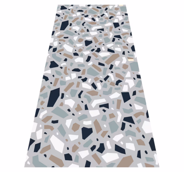 Tapete vinílico texturas padrão terrazzo em cores neutras - TenStickers