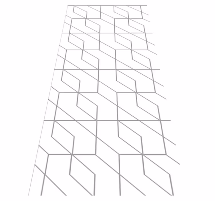 Tapete vinílico texturas padrão quadrado branco minimalista - TenStickers