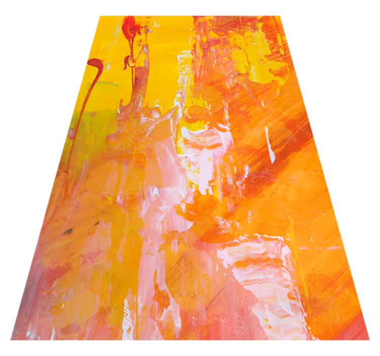 Tapete vinílico texturas design abstrato laranja - TenStickers