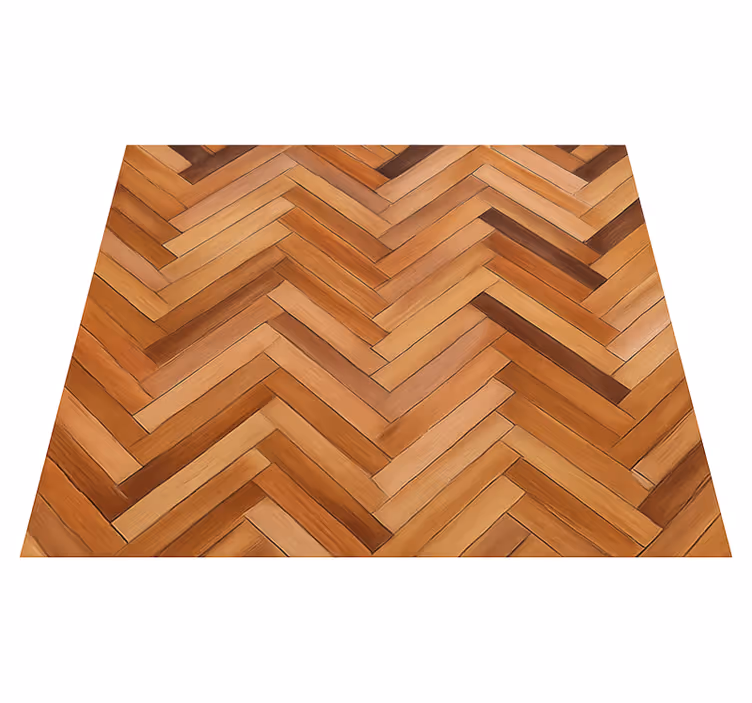 Tapete vinílico texturas parquet chevron carvalho clássico - TenStickers