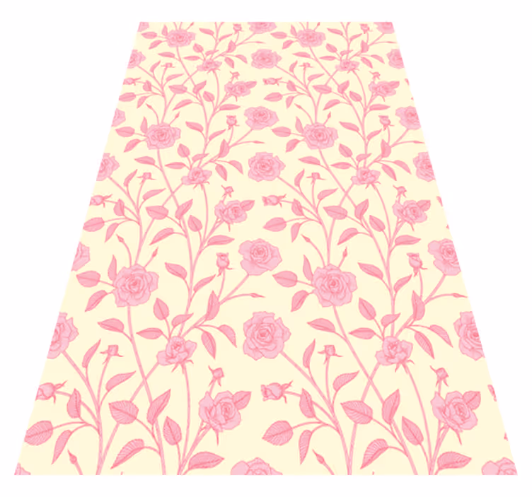 Tapete vinílico vintage rosas pequenas sobre fundo rosa - TenStickers