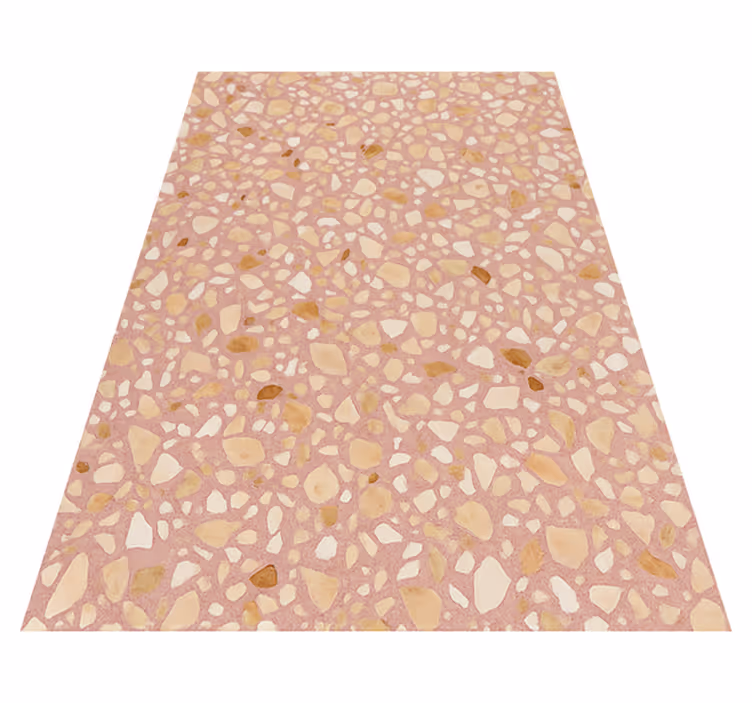 Tapete vinílico texturas terrazzo terra rosa - TenStickers
