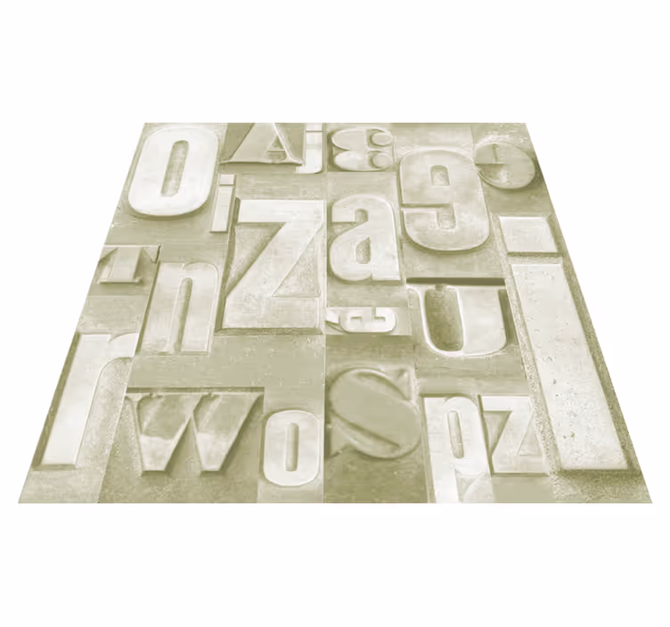 Tapete vinílico frases e textos estilo industrial 3d - TenStickers